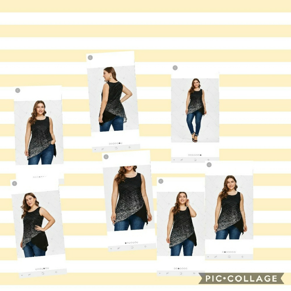 Plus size glittery assymetrical top